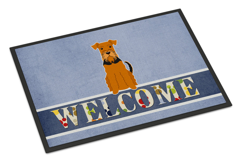 Airedale Welcome Indoor or Outdoor Mat 18x27 BB5622MAT