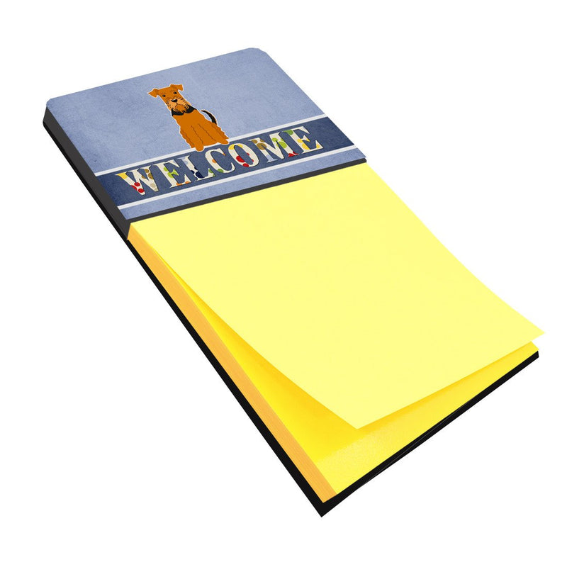 Airedale Welcome Sticky Note Holder BB5622SN