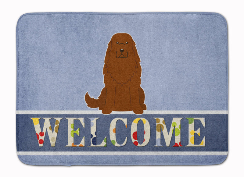 Caucasian Shepherd Dog Welcome Machine Washable Memory Foam Mat BB5631RUG