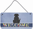 Black Labrador Welcome Wall or Door Hanging Prints BB5638DS812