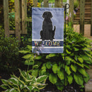 Black Labrador Welcome Garden Flag - Outdoor Decorative Yard Flag BB5638GF