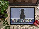 Black Labrador Welcome Doormat - 18x27 Decorative Floor Mat – Indoor/Outdoor Rug with Artistic Flair BB5638MAT
