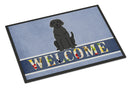 Black Labrador Welcome Doormat - 18x27 Decorative Floor Mat – Indoor/Outdoor Rug with Artistic Flair BB5638MAT