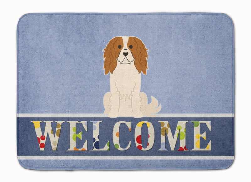 Cavalier Spaniel Welcome Machine Washable Memory Foam Mat BB5639RUG