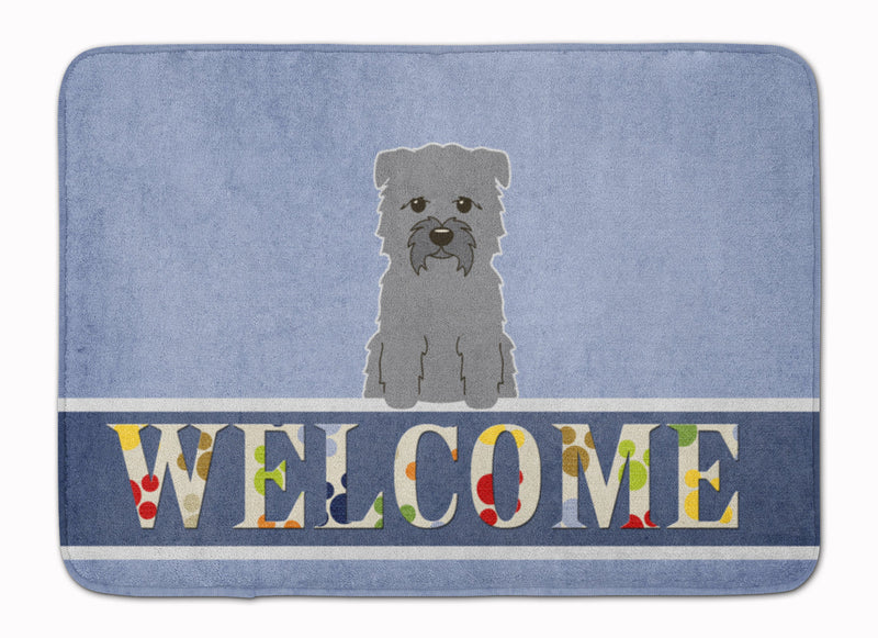 Glen of Imal Grey Welcome Machine Washable Memory Foam Mat BB5640RUG