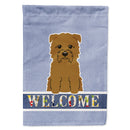 Glen of Imal Tan Welcome House Flag 28x40 Porch Sleeve Pole Decorative Outside Yard Banner Artwork Wall Hanging, Polyester