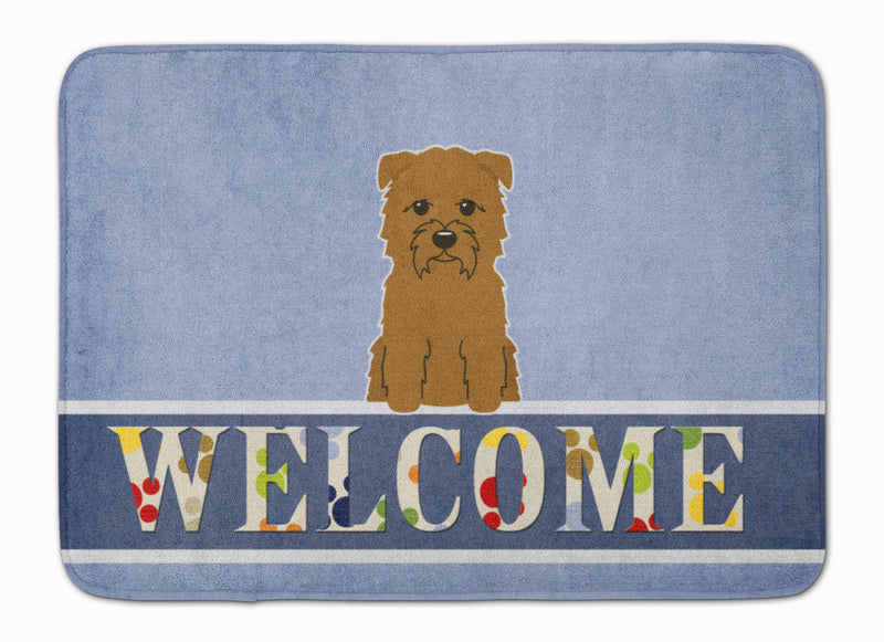 Glen of Imal Tan Welcome Machine Washable Memory Foam Mat BB5641RUG