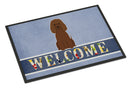 Irish Water Spaniel Welcome Doormat Indoor Outdoor 18H X 27W Front Door Mat Rugs for Entryway, Non Slip Washable