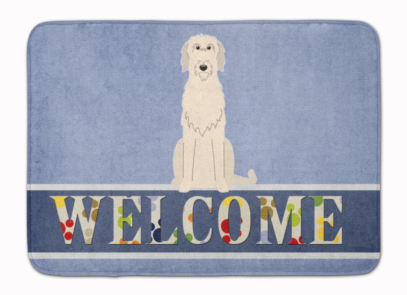 Irish Wolfhound Welcome Machine Washable Memory Foam Mat BB5646RUG