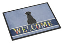 Giant Schnauzer Welcome Doormat Indoor Outdoor 18H X 27W Front Door Mat Rugs for Entryway, Non Slip Washable
