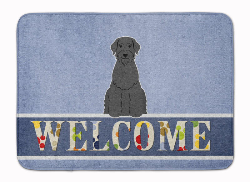 Giant Schnauzer Welcome Machine Washable Memory Foam Mat BB5647RUG