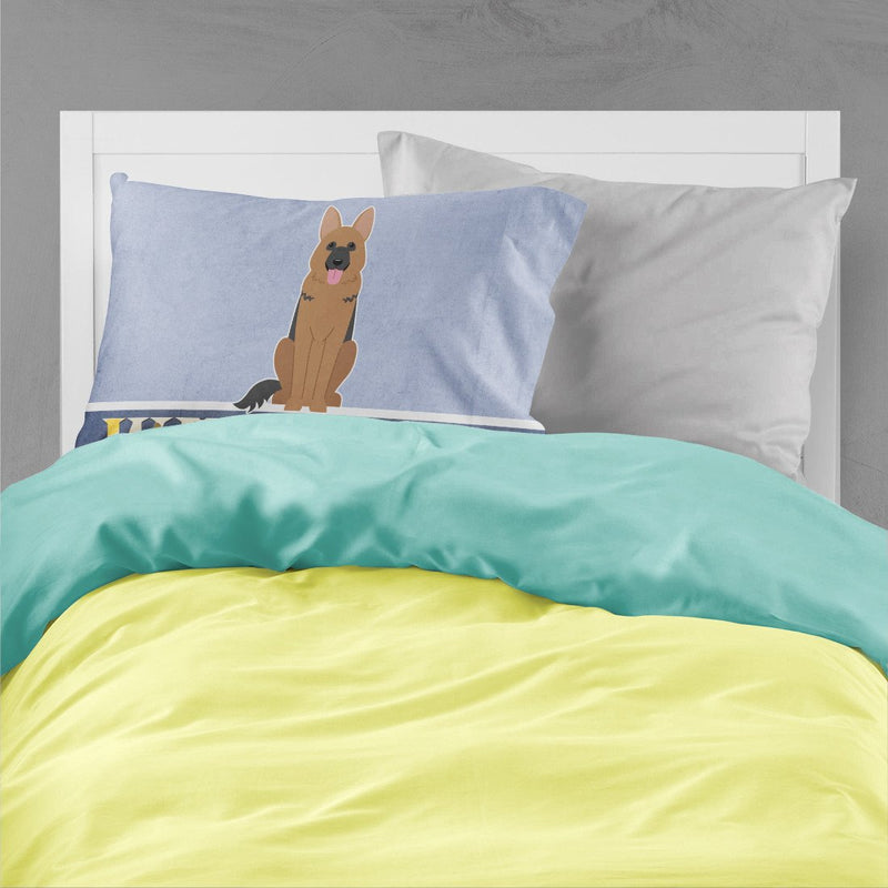 German Shepherd Welcome Fabric Standard Pillowcase BB5648PILLOWCASE