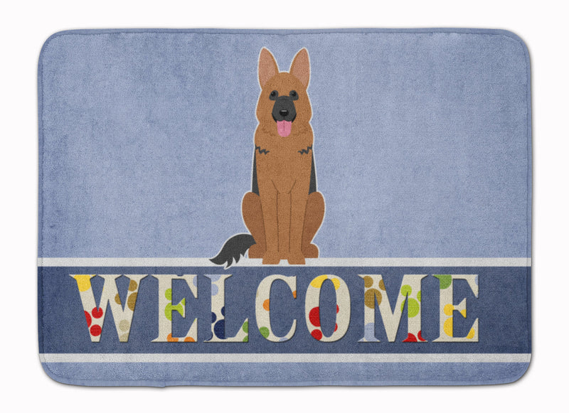 German Shepherd Welcome Machine Washable Memory Foam Mat BB5648RUG