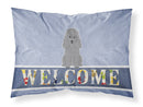 Poodle Silver Welcome Standard Pillowcase Lightweight Super Soft Easy Care Decorative Artwork Pillowcase, Standard