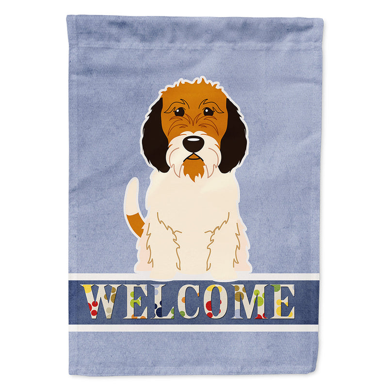 Petit Basset Griffon Veenden Welcome Flag Canvas House Size BB5660CHF