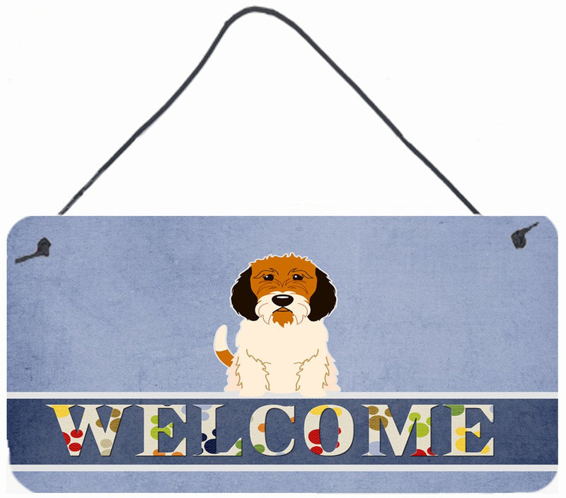 Petit Basset Griffon Veenden Welcome Wall or Door Hanging Prints BB5660DS812