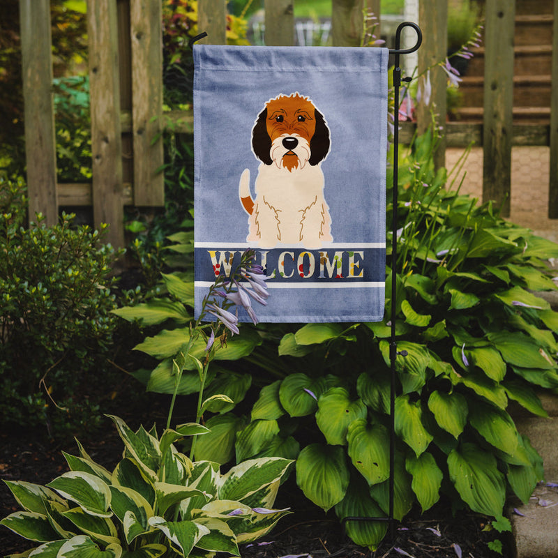 Petit Basset Griffon Veenden Welcome Flag Garden Size BB5660GF