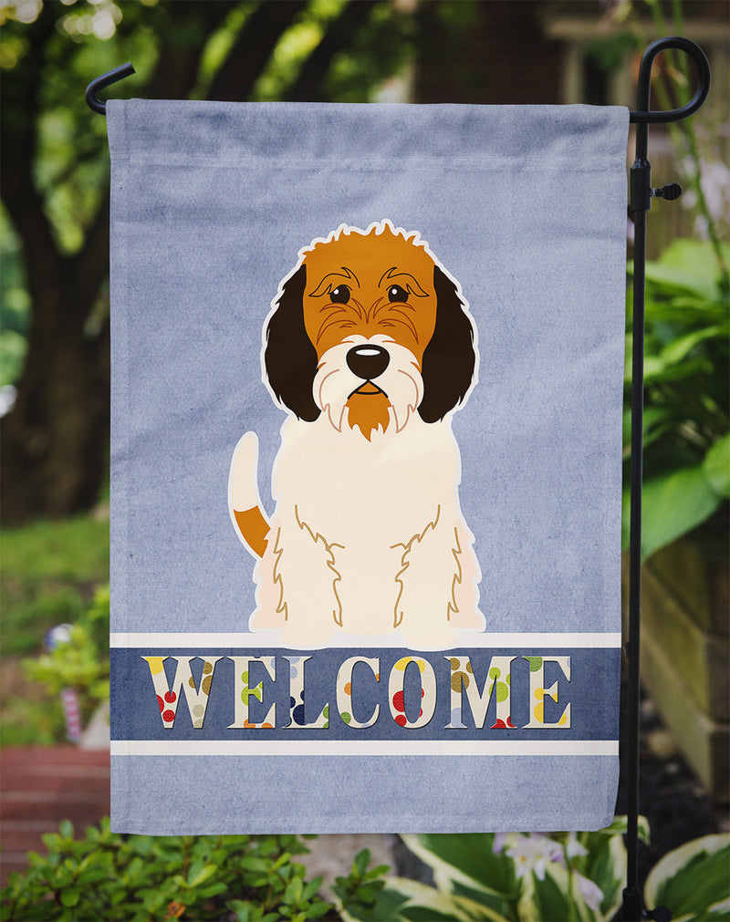 Petit Basset Griffon Veenden Welcome Flag Garden Size BB5660GF