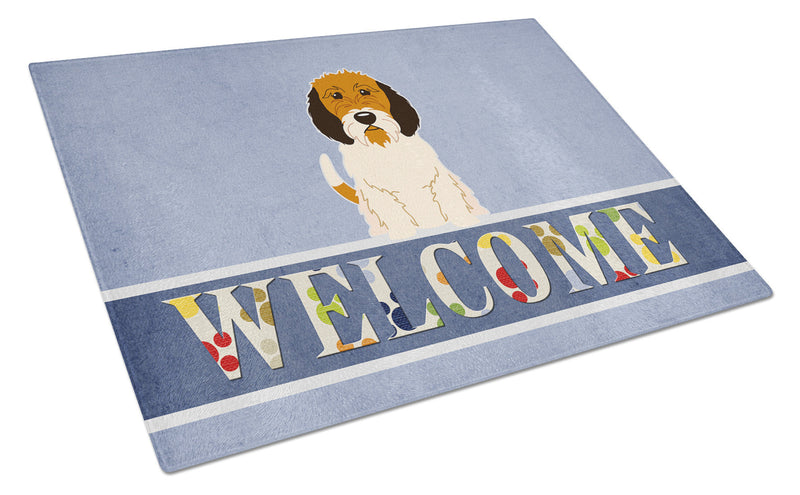 Petit Basset Griffon Veenden Welcome Glass Cutting Board Large BB5660LCB