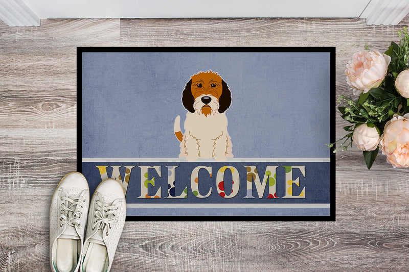 Petit Basset Griffon Veenden Welcome Indoor or Outdoor Mat 18x27 BB5660MAT