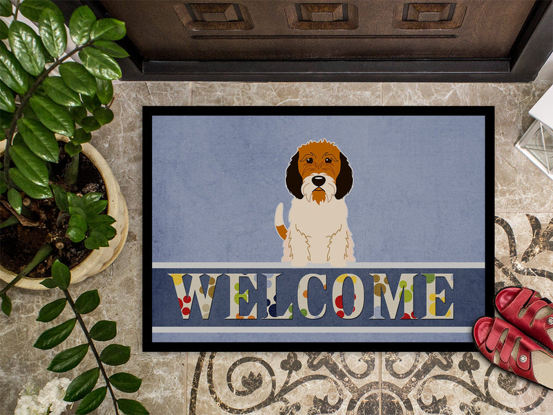 Petit Basset Griffon Veenden Welcome Indoor or Outdoor Mat 18x27 BB5660MAT