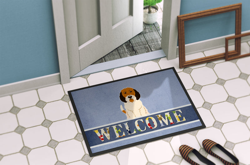 Petit Basset Griffon Veenden Welcome Indoor or Outdoor Mat 18x27 BB5660MAT