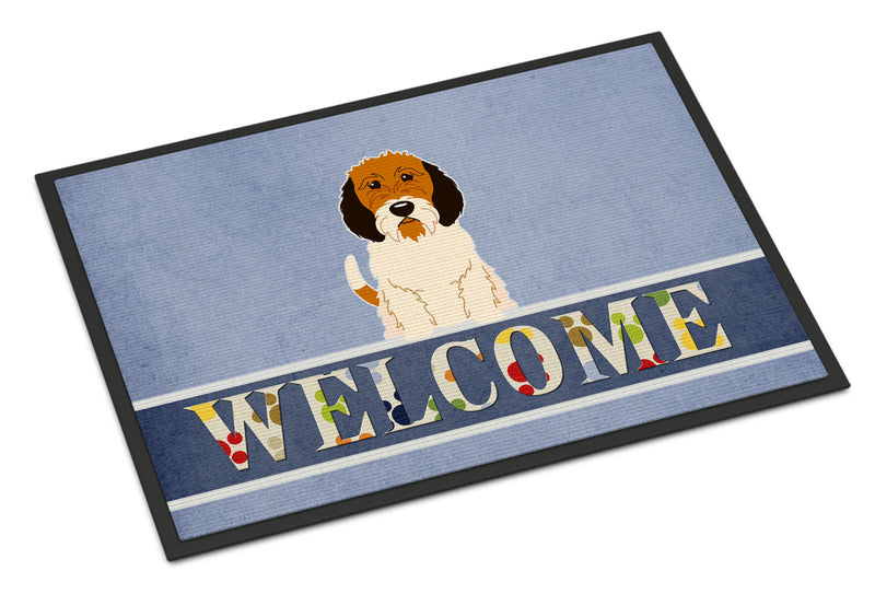 Petit Basset Griffon Veenden Welcome Indoor or Outdoor Mat 18x27 BB5660MAT