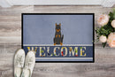 Beauce Shepherd Dog Welcome Doormat Indoor Outdoor 18H X 27W Front Door Mat Rugs for Entryway, Non Slip Washable