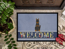 Beauce Shepherd Dog Welcome Doormat Indoor Outdoor 18H X 27W Front Door Mat Rugs for Entryway, Non Slip Washable
