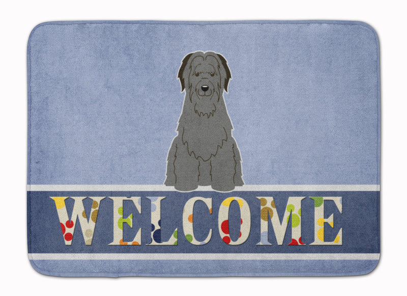 Briard Black Welcome Machine Washable Memory Foam Mat BB5662RUG