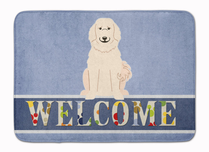 Great Pyrenese Welcome Machine Washable Memory Foam Mat BB5664RUG