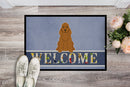 Cocker Spaniel Red Welcome Doormat Indoor Outdoor 18H X 27W Front Door Mat Rugs for Entryway, Non Slip Washable