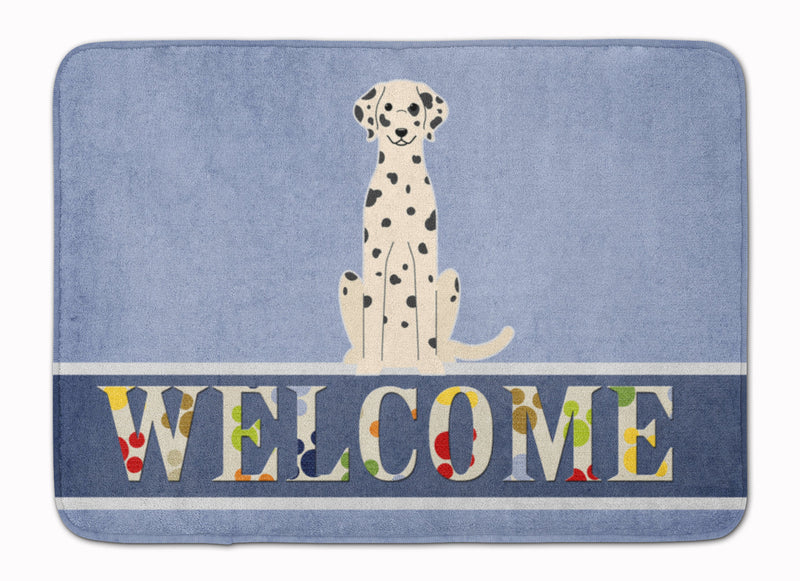 Dalmatian Welcome Machine Washable Memory Foam Mat BB5678RUG