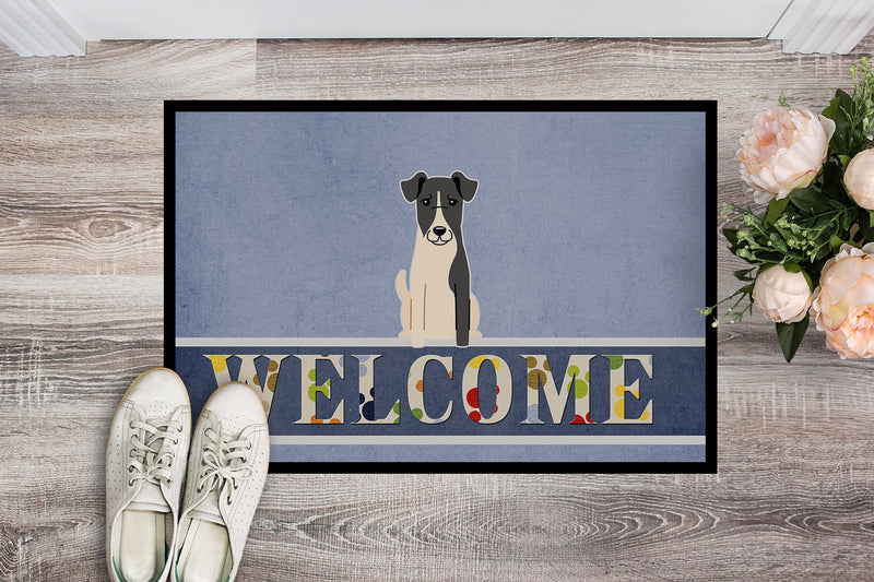 Smooth Fox Terrier Welcome Indoor or Outdoor Mat 18x27 BB5679MAT