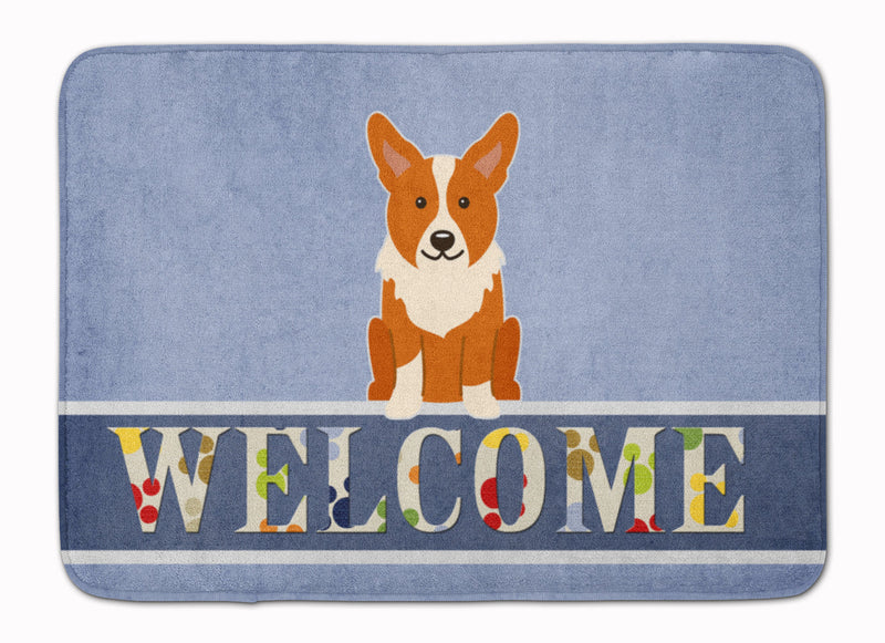 Corgi Welcome Machine Washable Memory Foam Mat BB5681RUG