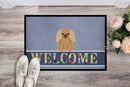 Pekingese Fawn Sable Welcome Doormat Indoor Outdoor 18H X 27W Front Door Mat Rugs for Entryway, Non Slip Washable