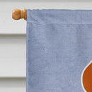English Foxhound Welcome House Flag 28x40 Porch Sleeve Pole Decorative Outside Yard Banner Artwork Wall Hanging, Polyester
