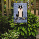 Border Collie Black White Welcome Garden Flag - Outdoor Decorative Yard Flag BB5699GF