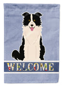 Border Collie Black White Welcome Garden Flag - Outdoor Decorative Yard Flag BB5699GF