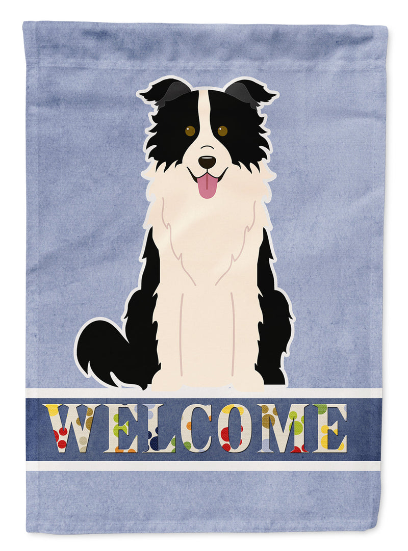 Border Collie Black White Welcome Garden Flag - Outdoor Decorative Yard Flag BB5699GF