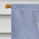 Bull Terrier Black White Welcome House Flag 28x40 Porch Sleeve Pole Decorative Outside Yard Banner Artwork Wall Hanging, Polyester