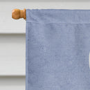 Bull Terrier White Welcome House Flag 28x40 Porch Sleeve Pole Decorative Outside Yard Banner Artwork Wall Hanging, Polyester