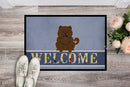 Chow Chow Chocolate Welcome Doormat Indoor Outdoor 18H X 27W Front Door Mat Rugs for Entryway, Non Slip Washable