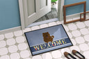 Chow Chow Chocolate Welcome Doormat Indoor Outdoor 18H X 27W Front Door Mat Rugs for Entryway, Non Slip Washable