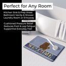 Chow Chow Chocolate Welcome Memory Foam Kitchen Mat Machine Washable Anti-Fatigue Cushion Comfort Bath or Kitchen Rug