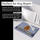 Chow Chow Red Welcome Memory Foam Kitchen Mat Machine Washable Anti-Fatigue Cushion Comfort Bath or Kitchen Rug
