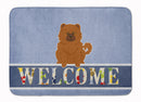 Chow Chow Red Welcome Memory Foam Kitchen Mat Machine Washable Anti-Fatigue Cushion Comfort Bath or Kitchen Rug