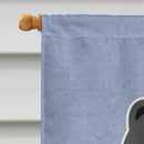 Chow Chow Black Welcome House Flag 28x40 Porch Sleeve Pole Decorative Outside Yard Banner Artwork Wall Hanging, Polyester