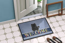Chow Chow Black Welcome Doormat Indoor Outdoor 18H X 27W Front Door Mat Rugs for Entryway, Non Slip Washable