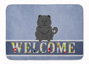 Chow Chow Black Welcome Memory Foam Kitchen Mat Machine Washable Anti-Fatigue Cushion Comfort Bath or Kitchen Rug